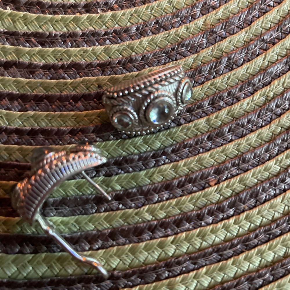 Judith Ripka SS Earrings for pierced ears.